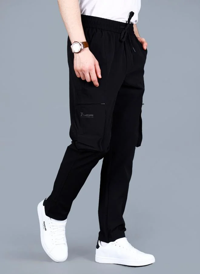 فورت كولينز بنطال رياضي رجالي سادة بنمط كارجو